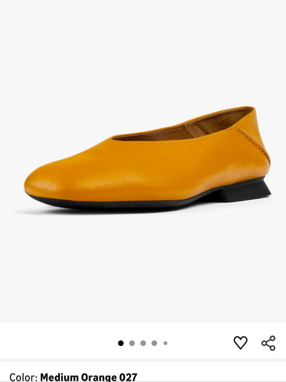 Camper Casi Myra Leather Ballerinas Flat for Women